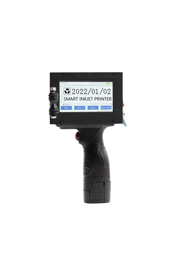 12.7mm Smart Handheld Coding Machine, Bottle Cap Logo Label Packaging Small Inkjet Printer Portable ,Crisp, Vibrant Prints