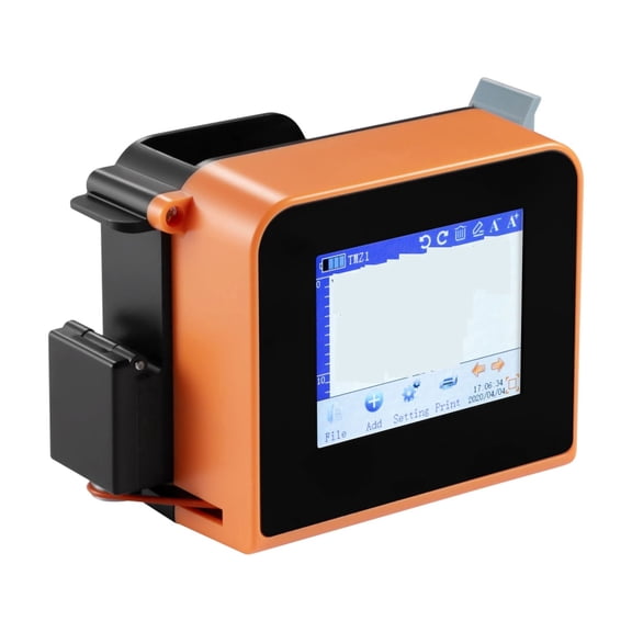 12.7mm Touch Screen QR Bar Batch Code Date Logo Expiry Label Portable Handheld Jet Thermal Inkjet Printer