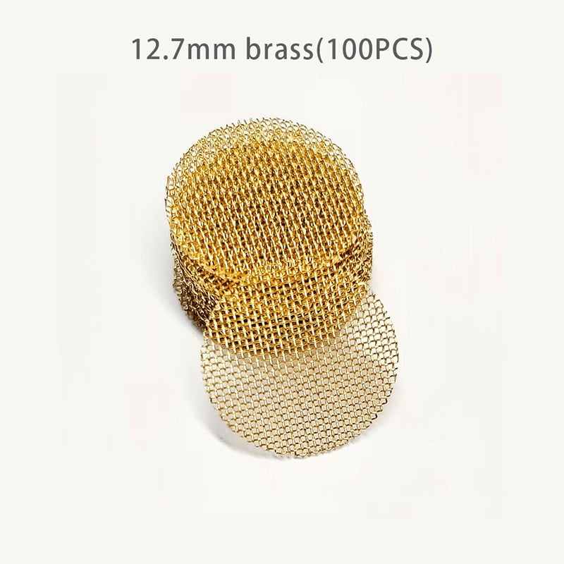 (12.7mm brass) 100Pcs Stainless Steel Silver Screens Filters Pipe