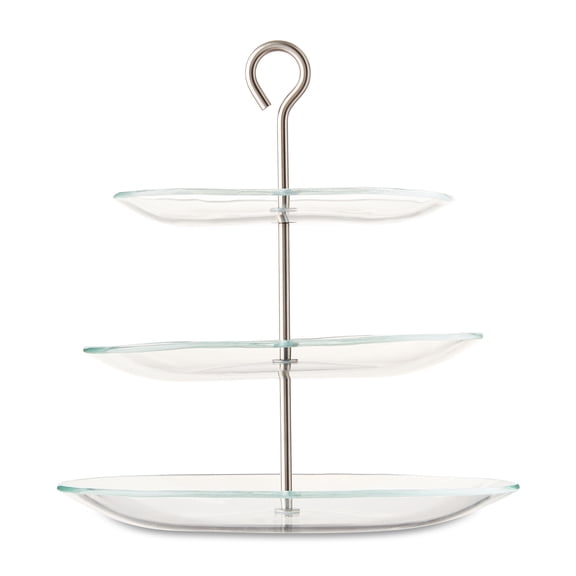 12.8 x 13 IN Glass 3-Tier Dessert Stand, by Way To Celebrate