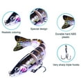thumbnail image 1 of 12.8cm Lifelike Hardened Fiber Fishing Lure - Sinking Swimbait with Hand-Painted Clear Coat, Stainless Steel Sound Attractor for Bass, Crappie, Catfish - 1 Pack, 1 of 5