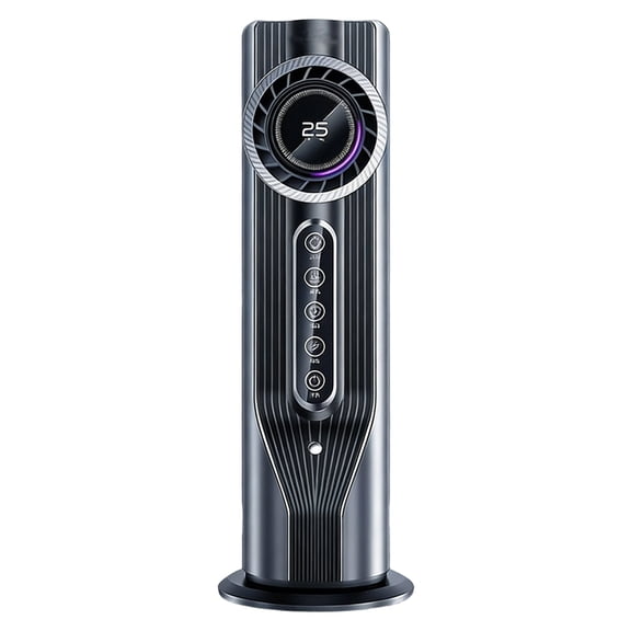 12.8in Multi-Functional Tower Fan with Atomization & Humidification, Digital Display Tower Fan with Light, Timer & 3 Speeds