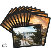 12 Packs 8x10 Black Magnetic Picture Frame Set for Refrigerator, Kitchen, Classroom, Window