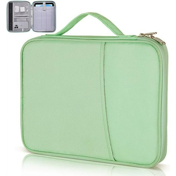 12.9 Inch Tablet Sleeve Bag, iPad Pro 12.9 Inch Sleeve Carrying Case for Pad Pro 12.9 inch M2/M1/2018-2020, Surface Pro 9/8/X/7/6, 12.4” Galaxy Tab S8/S7+ (Mint Green-12.9in)