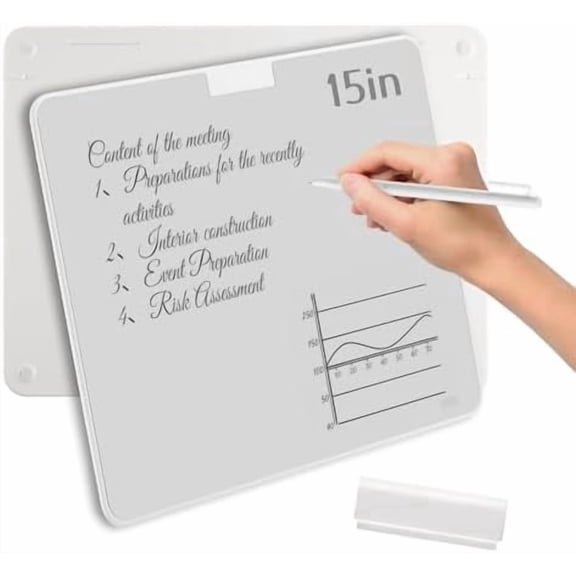 129Portable Magnetic Dry Eraser Board  Reusable Memo Board, Message Board, Doodle Pad with Eraser and Pen, Eco-Friendly and Durable for Home, School, Office$$Office