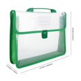 thumbnail image 1 of 12.99x9.45 Portfolio Plastic Transparent Oxford Cloth Edge Waterproof Black 1 Pack, 1 of 4