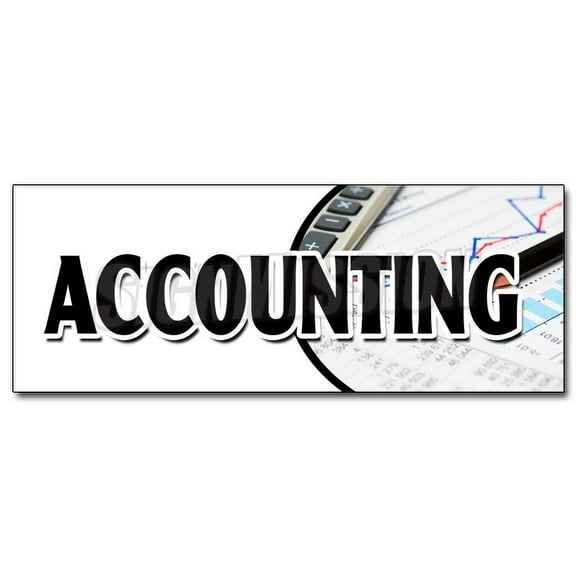 12" ACCOUNTING DECAL sticker tax return preparation cpa refund accountant