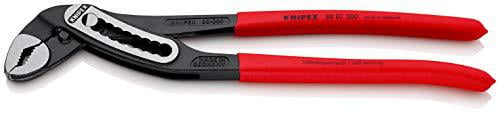 12 ALLIGATOR PLIERS (KNT-8801300) Grips Plastic Coated, Red 300-0-300mm wc using red gauge fluid atramentized standard packaging