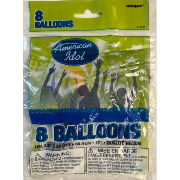 12" AMERICAN IDOL LATEX Balloon Party Supplies Decorations - Pack of 8