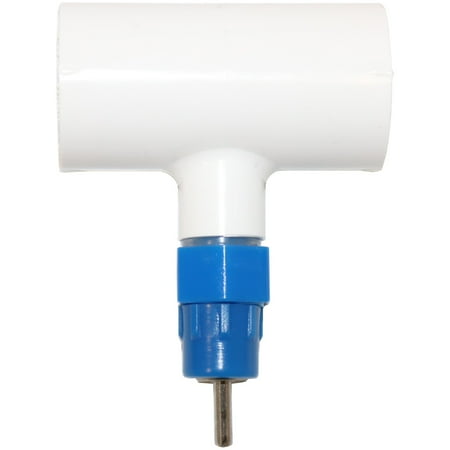 (12) AUTOMATIC WATERER DRINKER NIPPLES & 1/2" PVC TEE FITTINGS CHICKEN POULTRY COOP
