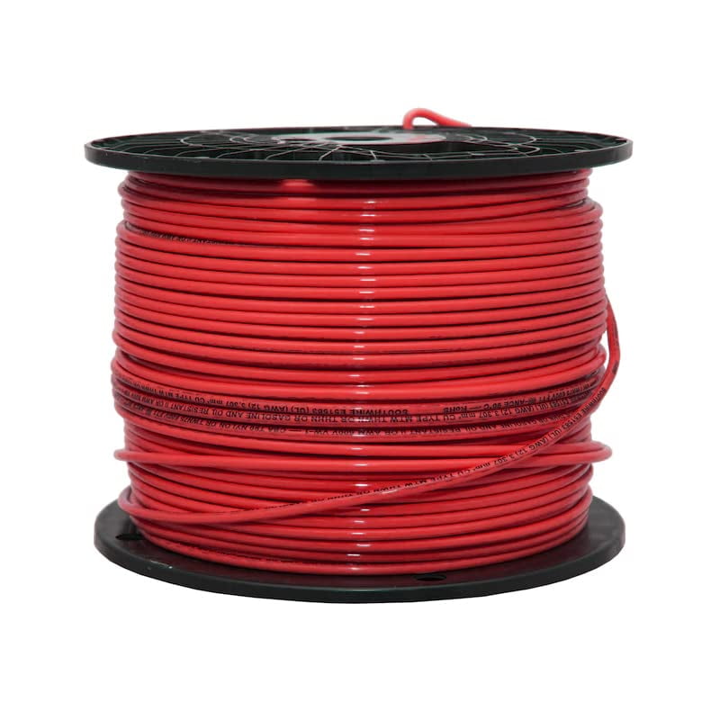 12 AWG Gauge Copper Stranded Building Wire 500' FT Roll THHN/THWN 600 ...