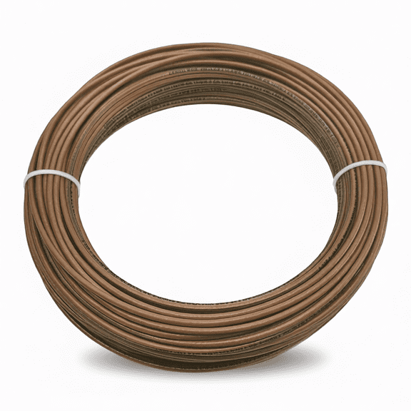 12 AWG Gauge Insulated Stranded Copper THHN/THWN-2 Building Wire - 600 Volts Residential, Commercial, Industrial UL Listed (100 Feet, Brown)