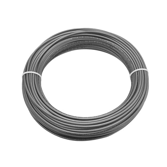 12 AWG Gauge Insulated Stranded Copper THHN/THWN-2 Building Wire - 600 Volts Residential, , Industrial UL Listed (100 Feet, Gray)
