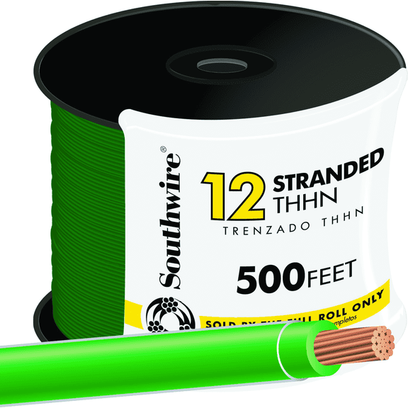 12 AWG Stranded THHN Electrical Wire - Pack of 4 Indoor & Outdoor Use, NEC-Compliant