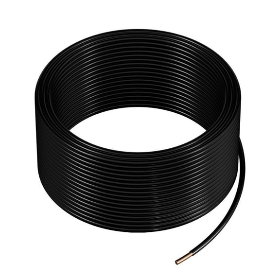 12 AWG THHN Wire - 100ft, Solid Copper Electrical Wire - 600V PVC Nylon Jacket - VEVOR Building Wire for Residential, Industrial & Commercial Use - Black