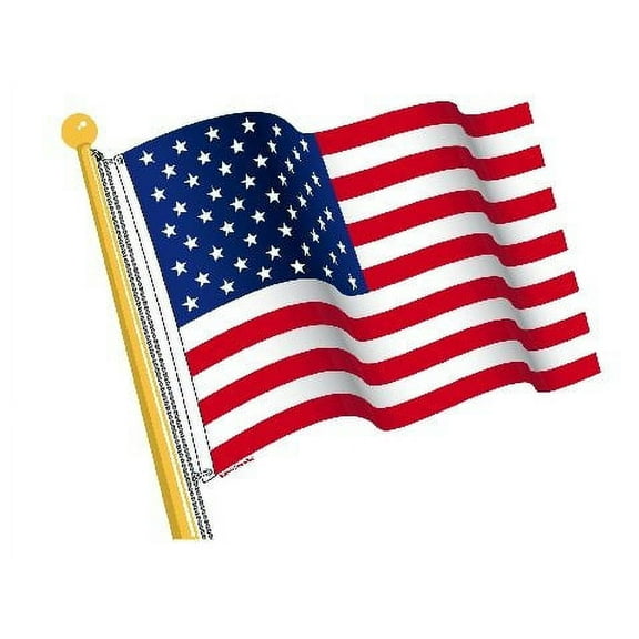 12 -American Flag Edible Cupcake Toppers