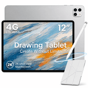 Callsky Tablet 12-Inch, Android 15 Tablet, 4G LTE, 16GB+256GB, 2K, Stylus & Case