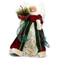 thumbnail image 1 of 12" Angel with Cardinal Bird Christmas Tree Topper Figure - Unlit, 1 of 4
