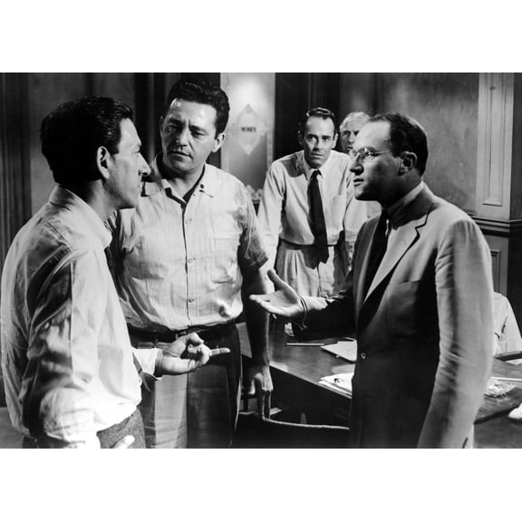 12 Angry Men (Aka Twelve Angry Men) Jack Klugman Edward Binns Henry Fonda Ed Begley E.G. Marshall 1957 Photo Print (14 x 11)