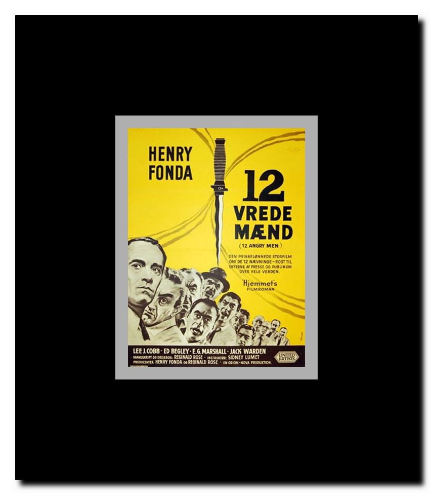12 Angry Men Framed Movie Poster