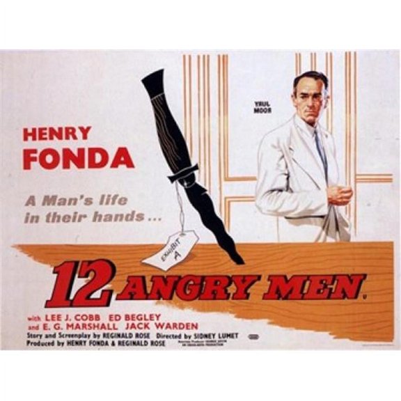 12 Angry Men Movie Poster (17 x 11)