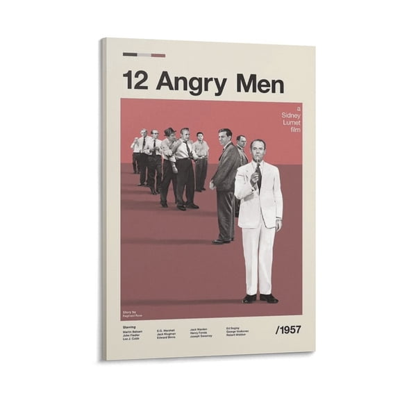 12 Angry Men Movie Poster (5) Poster Decorative Painting Canvas Wall Art Living Room Posters Bedroom Painting 24x36inch(60x90cm)