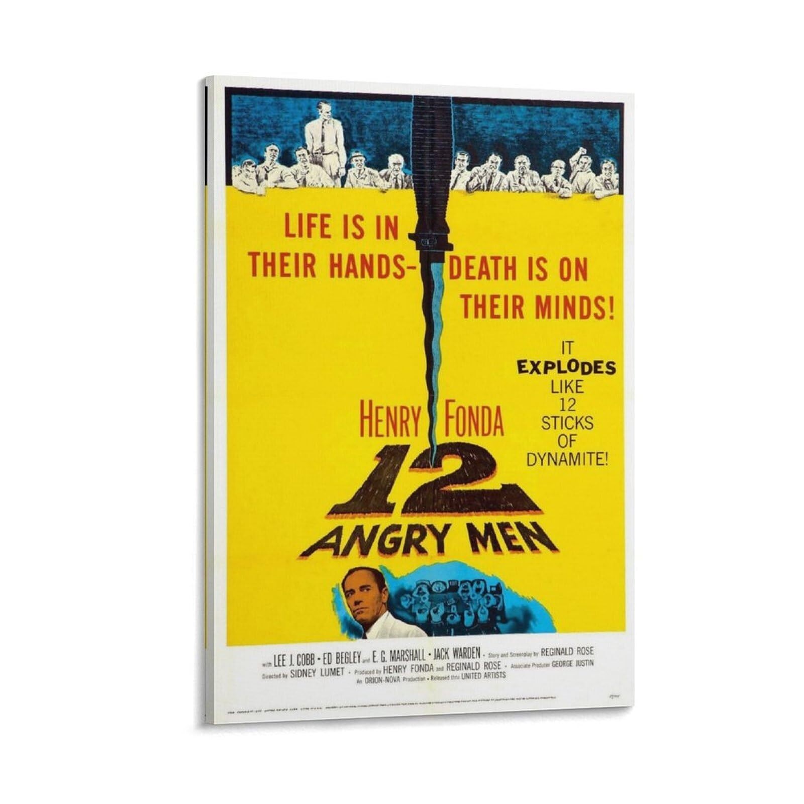 12 Angry Men Vintage Movie Posters Poster Decorative Painting Canvas ...