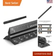 thumbnail image 1 of 12" Architectural Scale Ruler Aluminum Architect Scale Triangular Scale Ruler..., 1 of 3