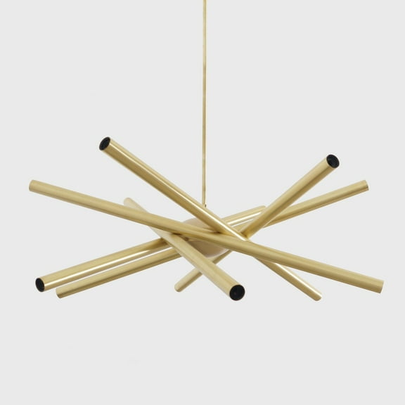 12 Arm Light Brass Sputnik Ceiling Chandelier Pendant Fixture