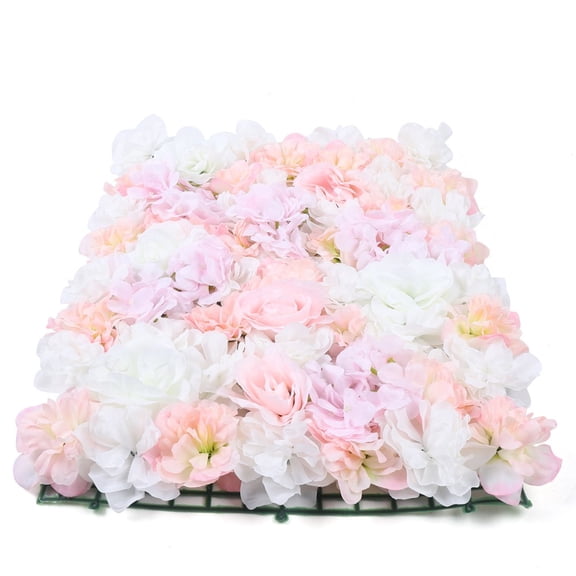 12* Artificial Flower Wall Panel Hydrangea Rose Photo Wall Wedding Home Decor