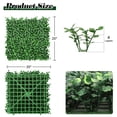 thumbnail image 1 of 12 Artificial Milano Leaf Hedge Panels, Green Wall 20" X 20" Indoor Garden Backsplash, 1 of 5