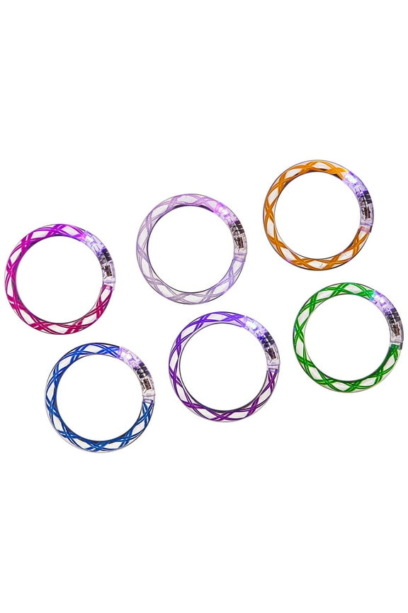 12 Assorted Colors Light Up Bracelets