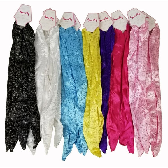12 Assorted Colors Rabbit Wire Headbands Hairbands (Glitter)