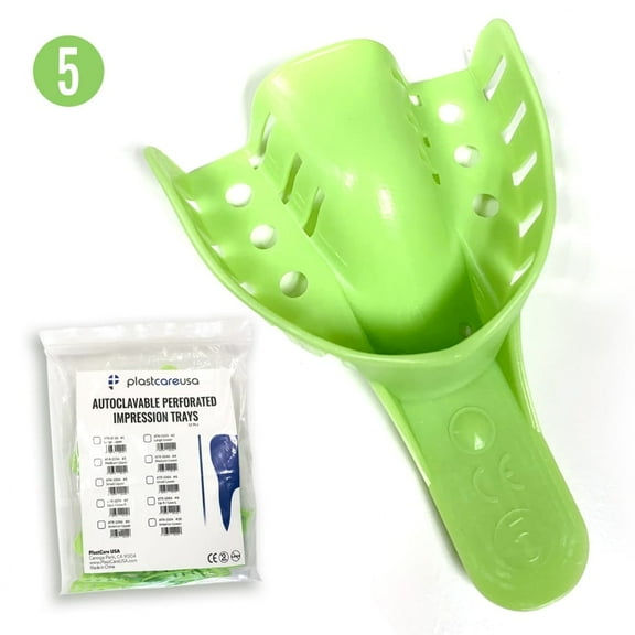 12 Autoclavable Dental Impression Trays Small Upper (# 5)