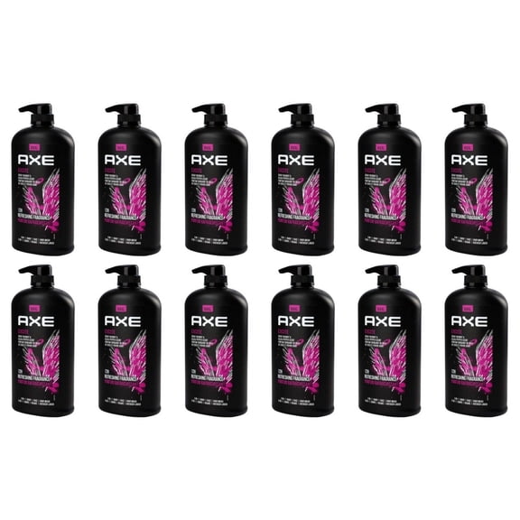12 Axe Excite Refreshing Long Lasting Body Wash Pump Coconut & Black Pepper 1L