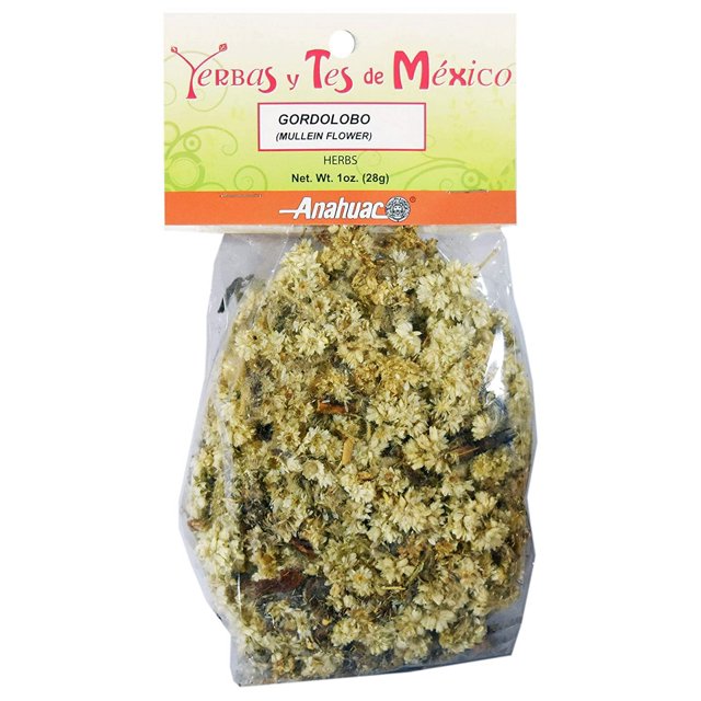 12 BAGS GORDOLOBO MULLEIN FLOWER HERBS HIERBAS MEXICANAS Net Wt 1 oz