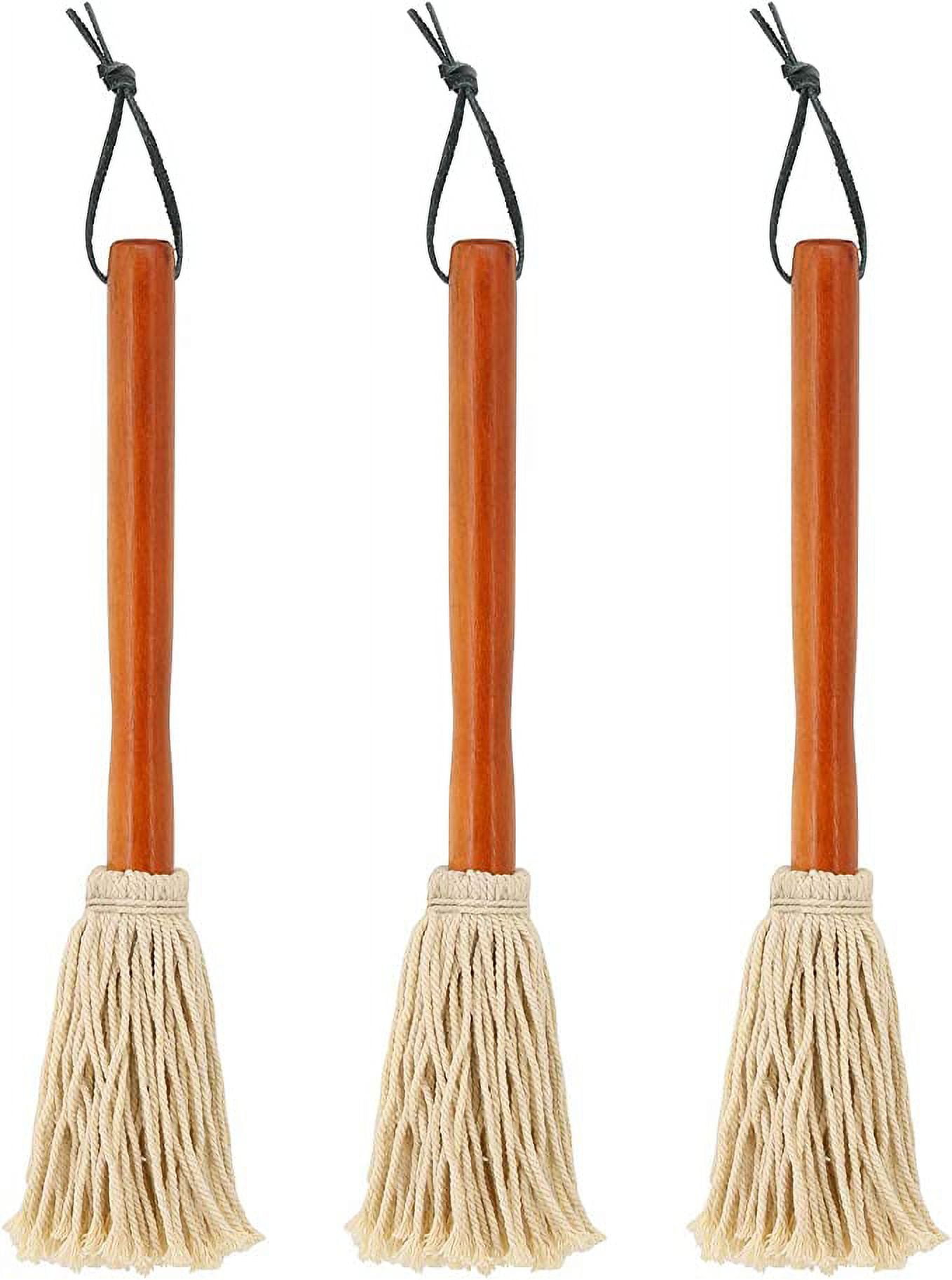 12" BBQ Sauce Basting Mops & Brushes for Roasting or Grilling, Apply