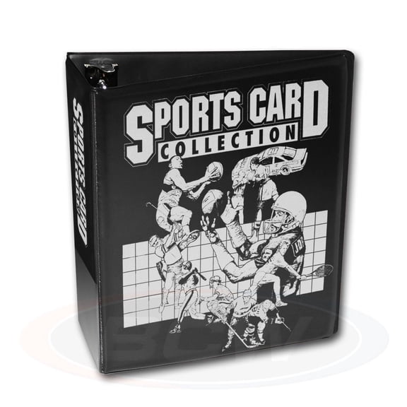 12 BCW 3" Heavy Duty D-ring Black Sports Card Collection Binder Album