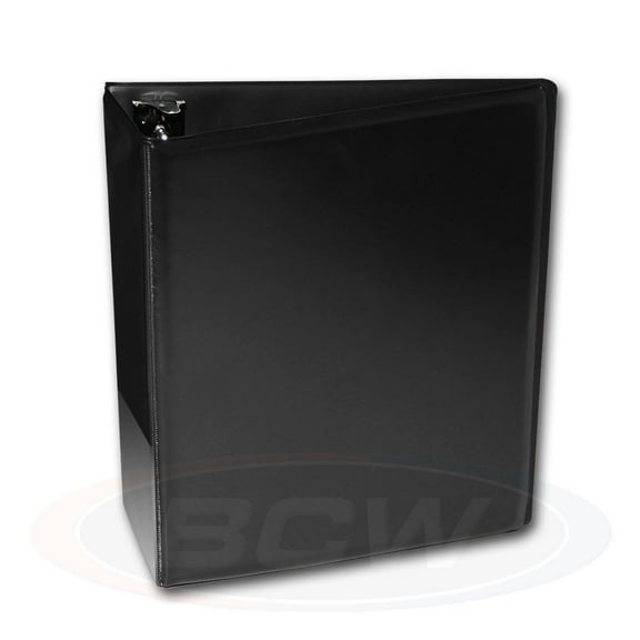 12 BCW 3" Heavy Duty D-ring Plain Black Binder Album