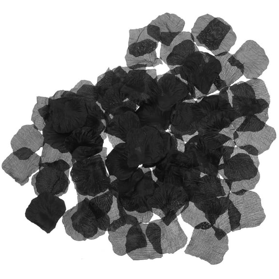 ifundom Elegant Black Silk Rose Petals for Wedding, Romantic Decor, Party, Anniversary, Holiday, Table Scatter, Vase Filler