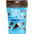thumbnail image 1 of 12 Bags of Tiny Bites Dark Chocolate COOKIES & CREAM Flavored Cream Filled Mini Waffle Cones 4.24 oz, 1 of 2