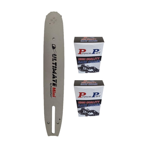 12" Bar And 2 Pack Full Chisel Chain Combo 3/8" LP .050" 45DL Fits 3005 000 4805