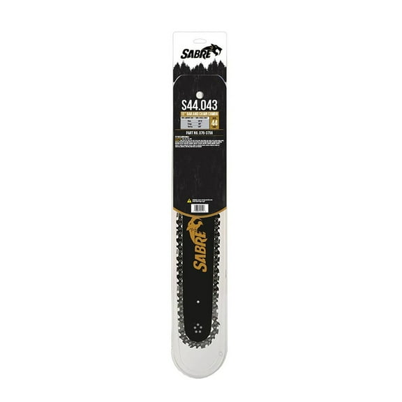 12" Bar & Chain Combo 3/8" LP pitch, .043-gauge, 44 DL for Chainsaws Compatible with Stihl / Fits E180, HT70, HT73, HT75, HT100, HT101, HT130 / 076-3756-3