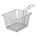 [12 Baskets] Chrome Rectangular Mini Fry Basket, Metal with Handle, 7 x ...