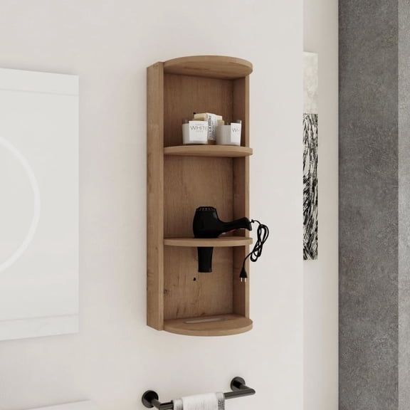 12" Bathroom Side Cabinet, Soft Close Doors, Float Mounting Design, (KD Packing)