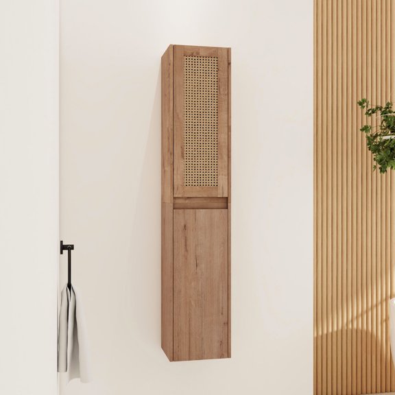 12" Bathroom Side Cabinet - Wall Mounted With Soft Close Doors For A Stylish Interior Modern And Functional Mount