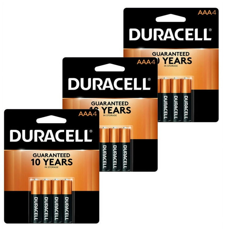 12 Batteries Duracell AAA 1.5V MN2400 Alkaline Batteries