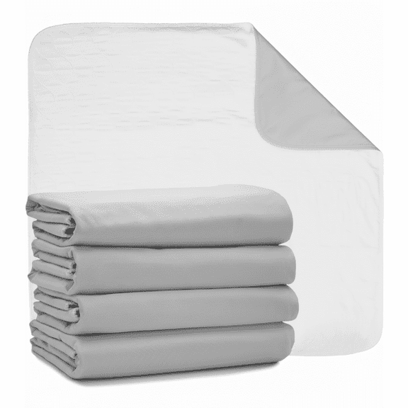 12 Bed Pads Washable Incontinence Underpad Chucks 34 x 36 - Gray