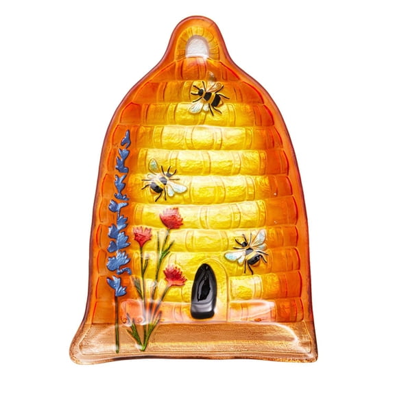 12" Beehive Shaped Glass Platter