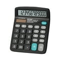 12 Bit Solar 837 Calculator Large Screen Power Supply Student Color